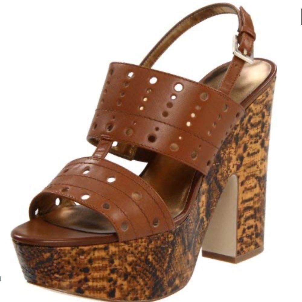 GUESS • Snakeskin Platform Chunky Heel • US 7.5
